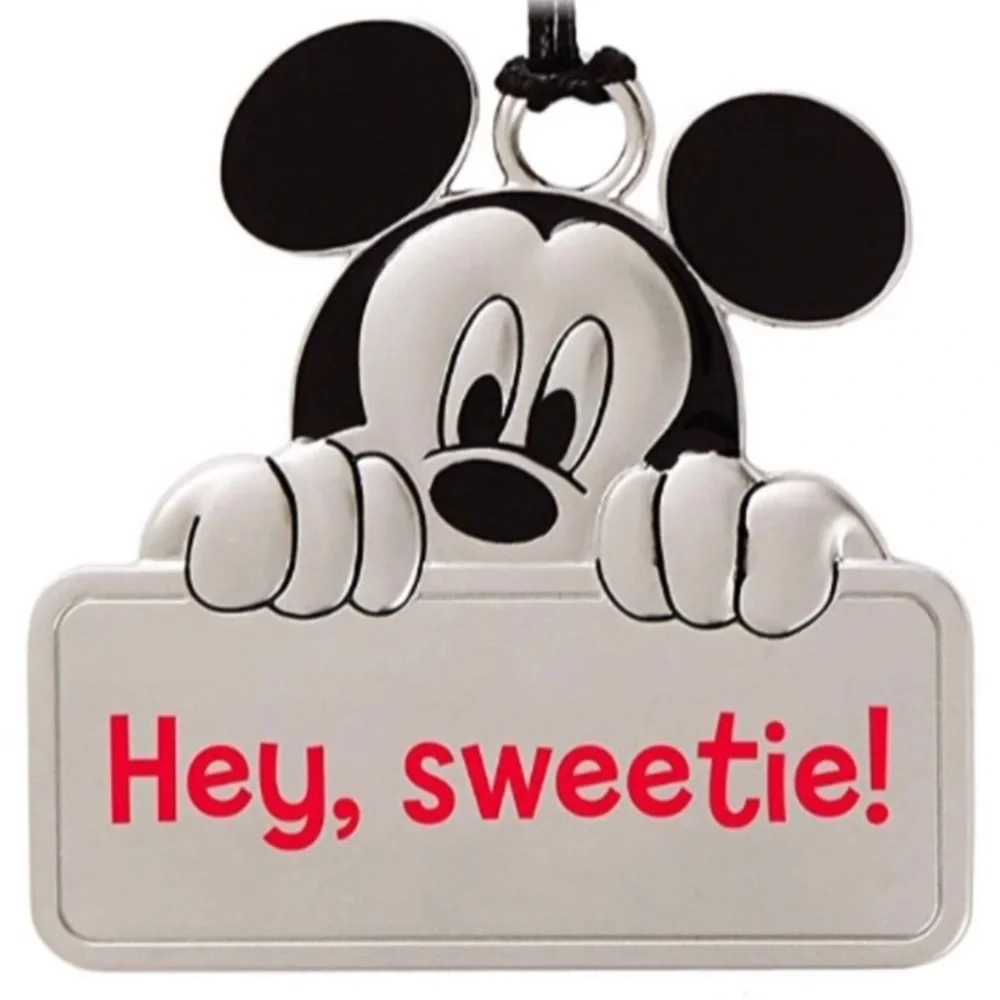 Disney Mickey Mouse “Hey, sweetie!”Metal Ornament